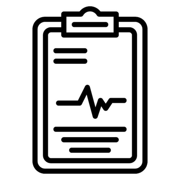 Imagen vectorial del icono del cuadro del paciente Se puede utilizar para cirugía plástica y estética