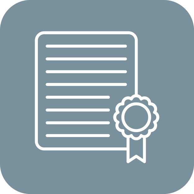Imagen vectorial del icono de cualificación profesional Se puede utilizar para Recursos Humanos