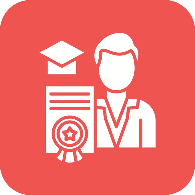 Imagen vectorial del icono de cualificación Puede utilizarse para la formación empresarial