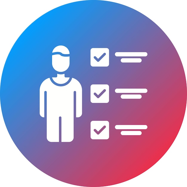 Imagen vectorial del icono de cualificación Puede utilizarse para personas de negocios