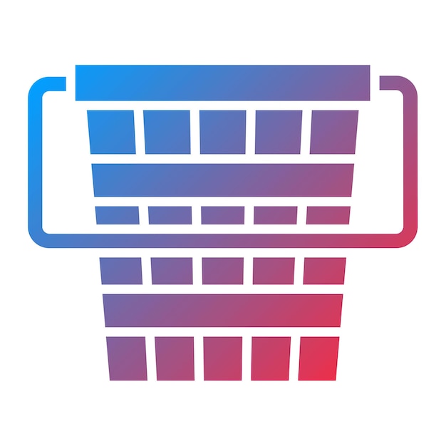 Imagen vectorial del icono del cubo de madera Se puede utilizar para Village
