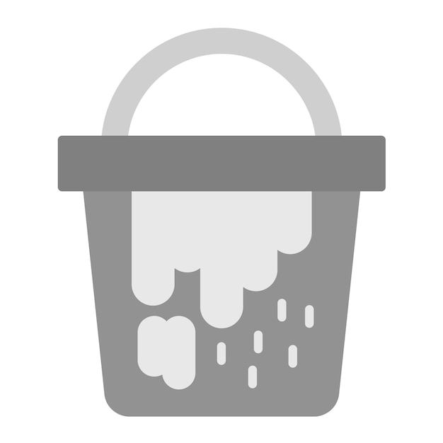 Imagen vectorial del icono del cubo de pintura Se puede utilizar para mejoras en el hogar