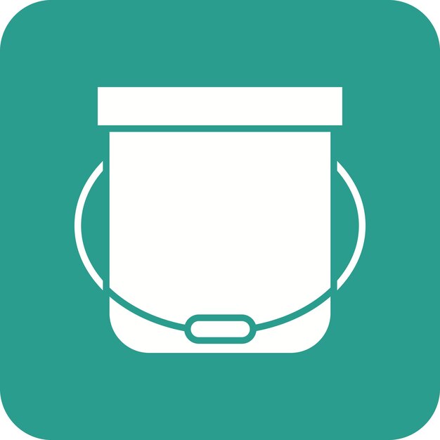 Imagen vectorial del icono del cubo Se puede utilizar para la agricultura