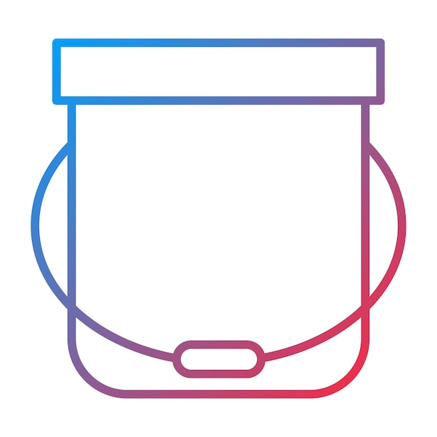 Imagen vectorial del icono del cubo Se puede utilizar para la agricultura