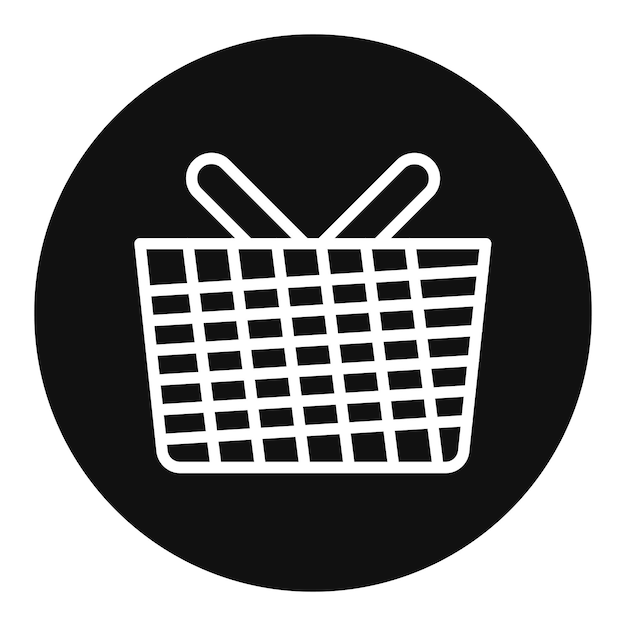Imagen vectorial del icono del cubo Se puede utilizar para la lavandería