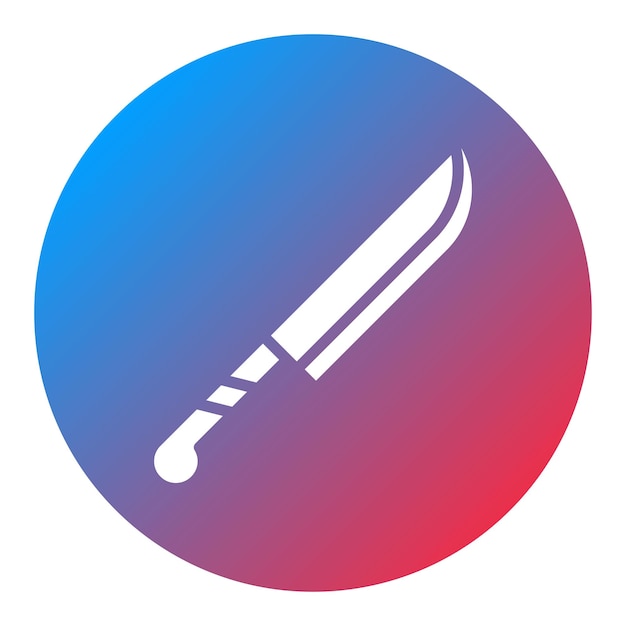 Imagen vectorial del icono del cuchillo Se puede usar para Shoemaker
