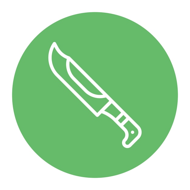 La imagen vectorial del icono del cuchillo se puede utilizar para la investigación de delitos