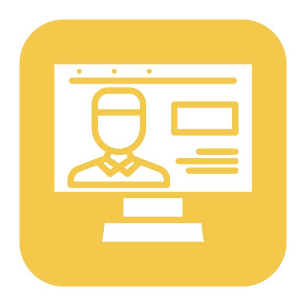 Imagen vectorial del icono de la cuenta Se puede utilizar para el comercio minorista digital