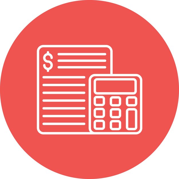 Imagen vectorial del icono de la cuenta Se puede utilizar para las ventas