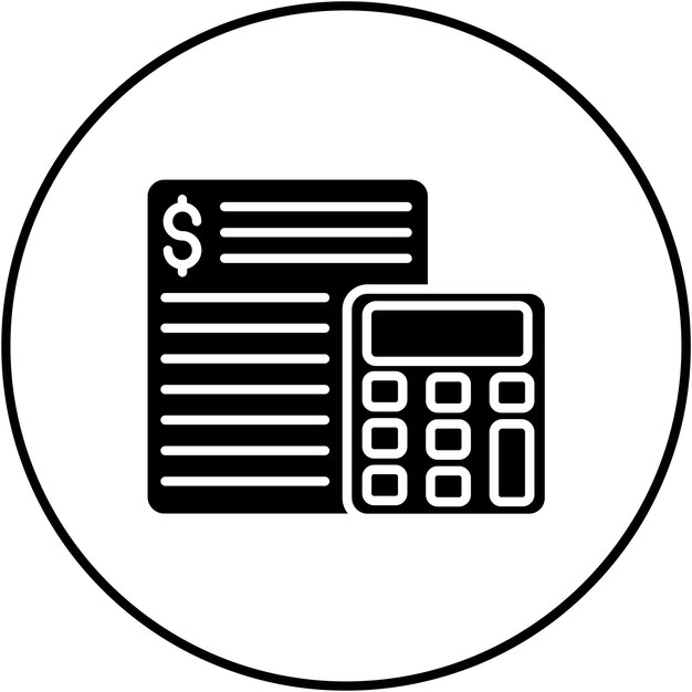 Imagen vectorial del icono de la cuenta Se puede utilizar para las ventas