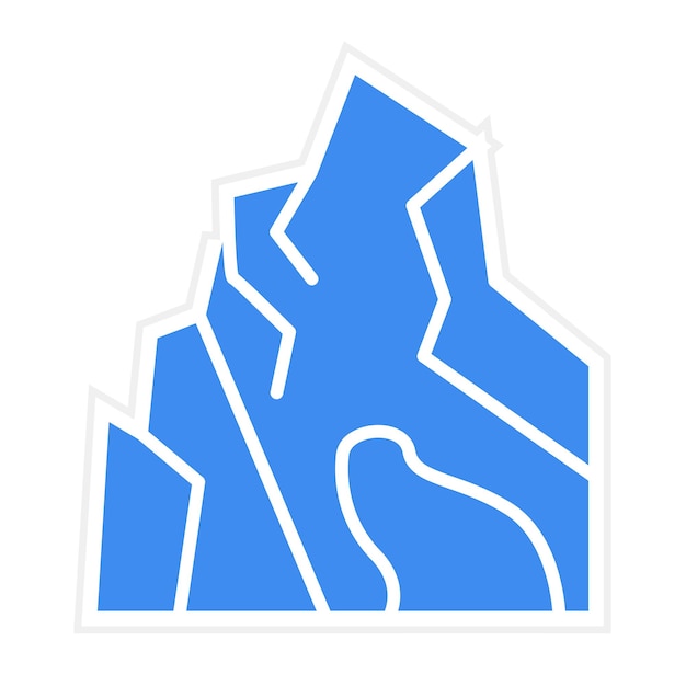 Imagen vectorial del icono de la cueva del desierto Se puede usar para el desierto
