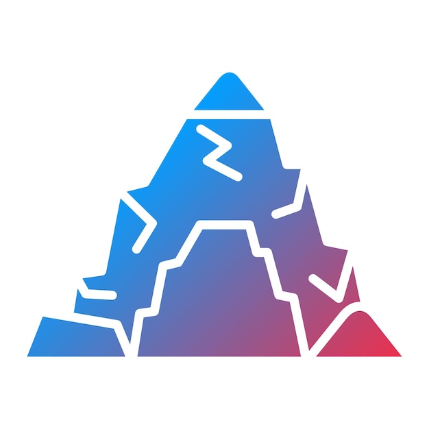 La imagen vectorial del icono de la cueva se puede utilizar para la prehistoria