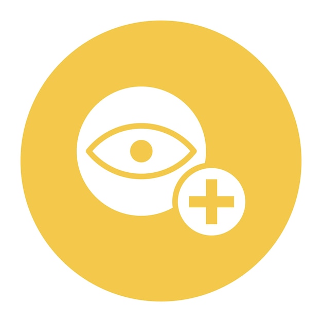 Imagen vectorial del icono de cuidado de los ojos de los animales Se puede utilizar para veterinaria