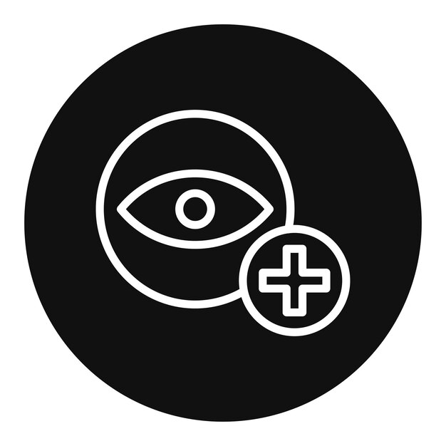 Imagen vectorial del icono de cuidado de los ojos de los animales Se puede utilizar para veterinaria