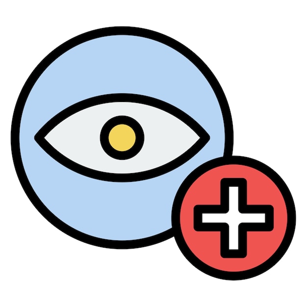 Imagen vectorial del icono de cuidado de los ojos de los animales Se puede utilizar para veterinaria