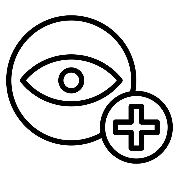 Imagen vectorial del icono de cuidado de los ojos de los animales Se puede utilizar para veterinaria