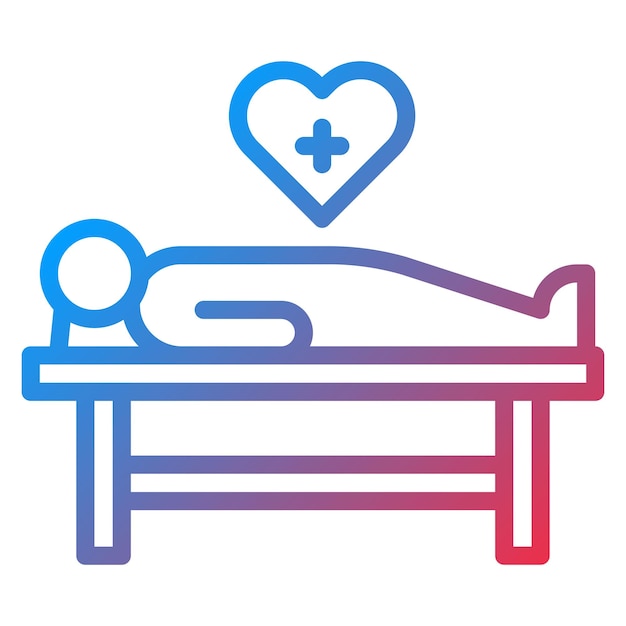 Imagen vectorial del icono de cuidado postoperatorio Se puede utilizar para cirugía plástica y estética