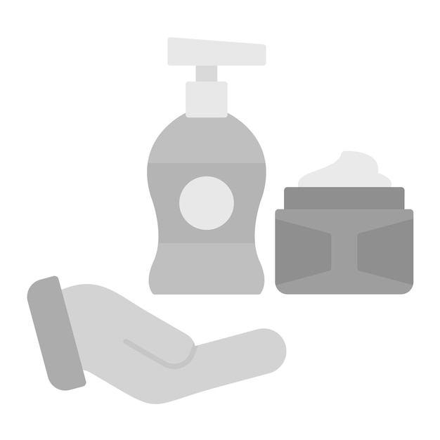 Imagen vectorial de icono de cuidado profesional de la piel Se puede utilizar para el cuidado de la piel