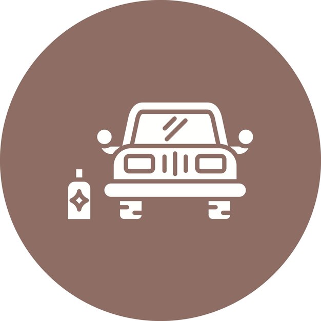Imagen vectorial de icono de cuidado Se puede usar para el lavado de coches