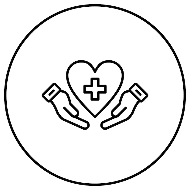 Imagen vectorial del icono de cuidado Se puede utilizar para la vida familiar