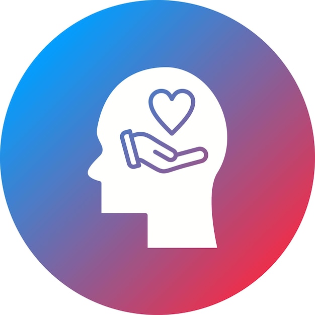 Imagen vectorial del icono del cuidador Se puede utilizar para la salud mental