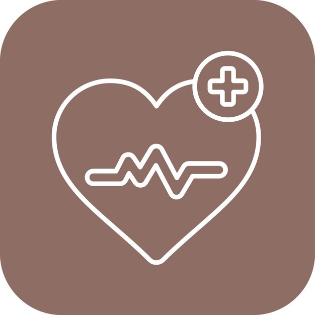 Imagen vectorial del icono de cuidados paliativos Se puede utilizar para la quimioterapia