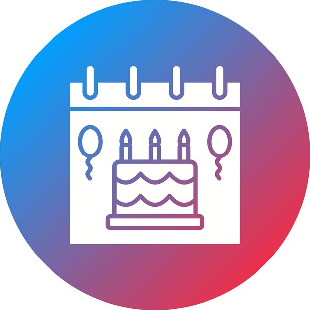 Vector imagen vectorial de icono de cumpleaños se puede usar para cumpleaños