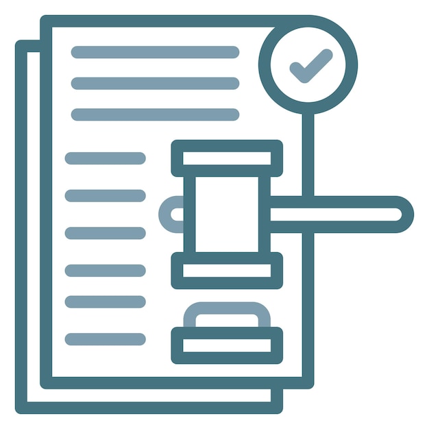 Imagen vectorial del icono de cumplimiento legal Se puede utilizar para el cumplimiento y la regulación
