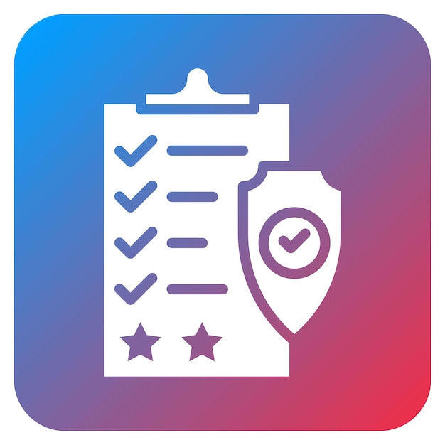Imagen vectorial del icono de cumplimiento normativo Se puede utilizar para el rendimiento empresarial