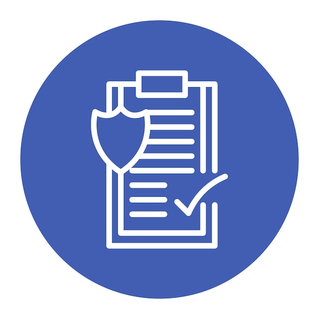 Imagen vectorial del icono de cumplimiento de seguridad Puede utilizarse para la auditoría empresarial