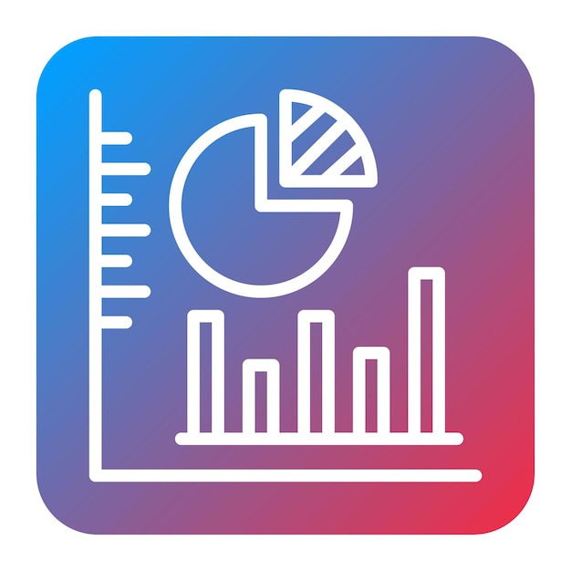 Imagen vectorial del icono de cuota de mercado Se puede utilizar para el rendimiento empresarial