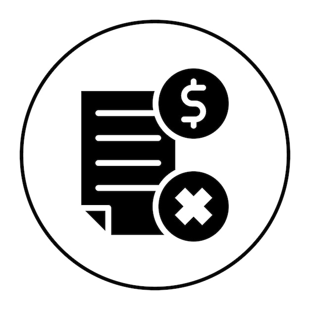 Imagen vectorial del icono de la cuota de terminación anticipada Se puede utilizar para concesionarios de automóviles