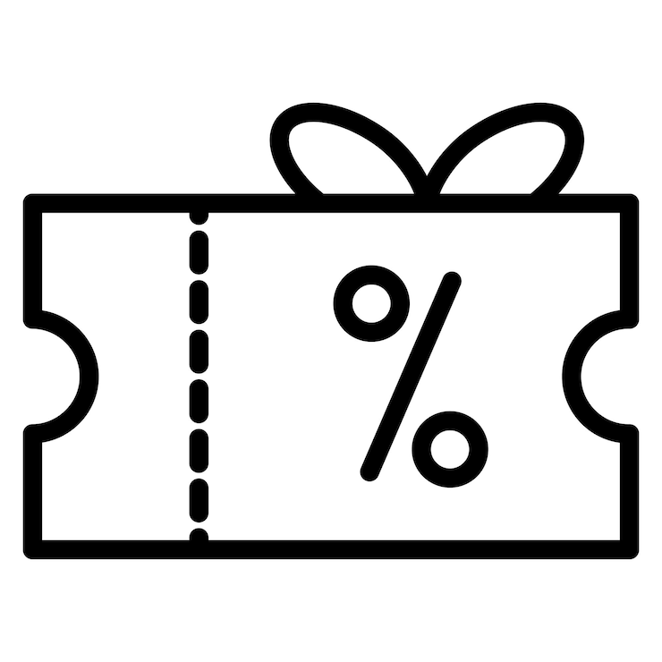 Vector imagen vectorial del icono del cupón se puede utilizar para el comercio electrónico tecnológico