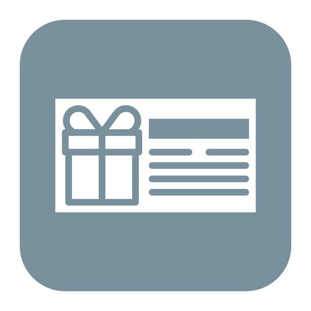 Imagen vectorial del icono del cupón de regalo Se puede usar para Golf