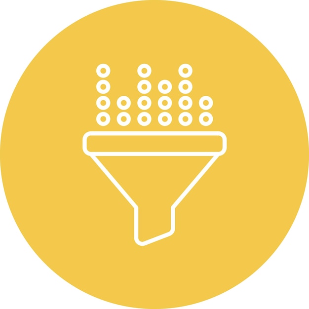 Imagen vectorial de icono de curado de contenido Se puede utilizar para la Agencia de Medios