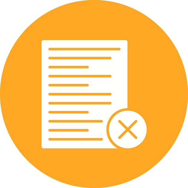Imagen vectorial de icono de currículum incorrecto Puede utilizarse para la agencia de reclutamiento
