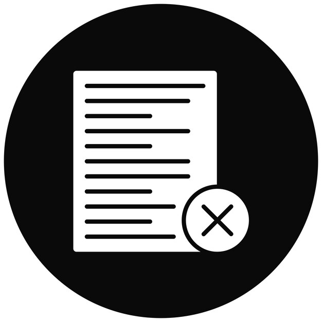 Imagen vectorial de icono de currículum incorrecto Puede utilizarse para la agencia de reclutamiento