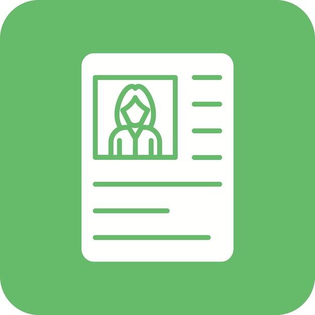 Imagen vectorial de icono de currículum Puede utilizarse para el marketing en línea