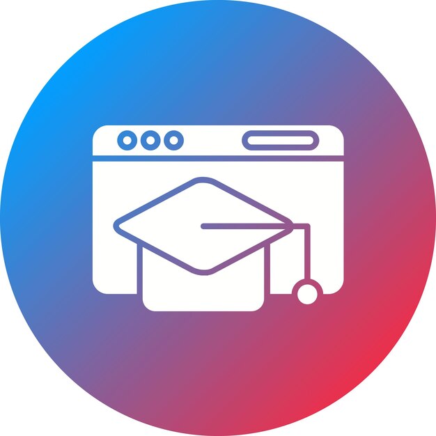 Imagen vectorial del icono de los cursos Se puede utilizar para la agencia de reclutamiento