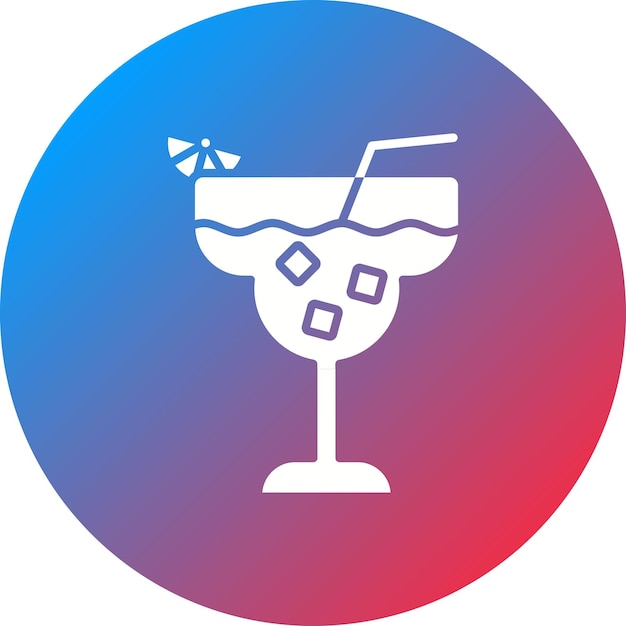 Imagen vectorial de icono de Daiquiri Se puede usar para bebidas