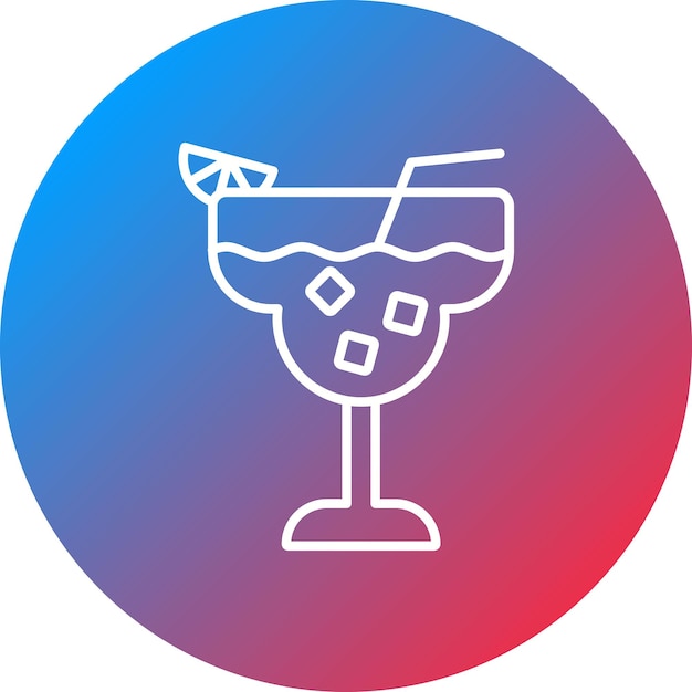 Imagen vectorial de icono de Daiquiri Se puede usar para bebidas