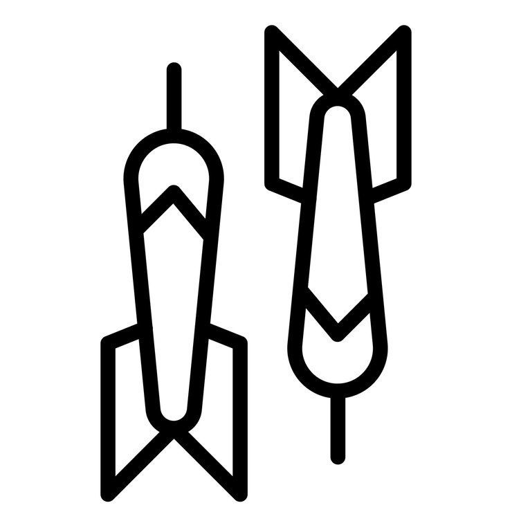 Vector imagen vectorial del icono del dardo se puede usar para el tiro con arco