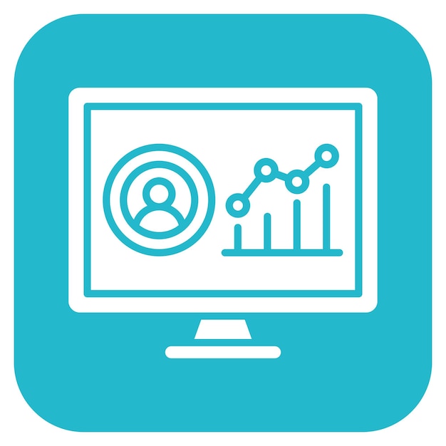 Vector imagen vectorial del icono de datos de la audiencia se puede utilizar para la tecnología de marketing