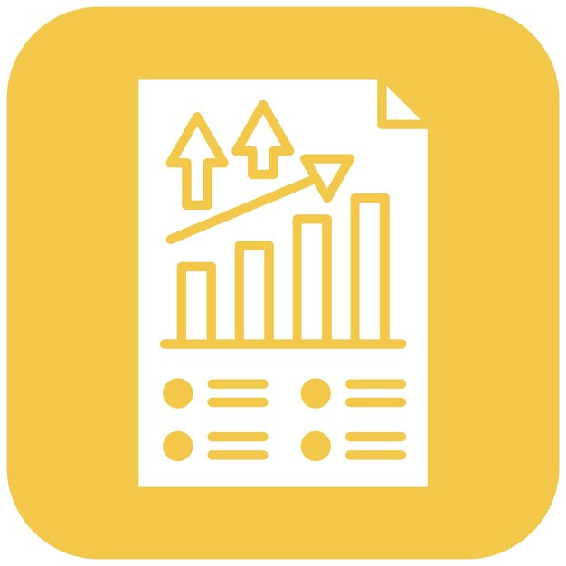 Imagen vectorial de icono de datos en crecimiento Se puede utilizar para alojamiento web