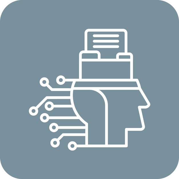 Imagen vectorial de icono de datos inteligente Puede utilizarse para el análisis de datos