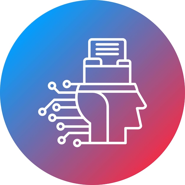Imagen vectorial de icono de datos inteligente Puede utilizarse para el análisis de datos