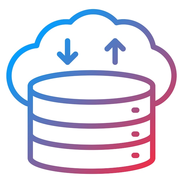 Imagen vectorial del icono de datos Se puede utilizar para la investigación de mercado