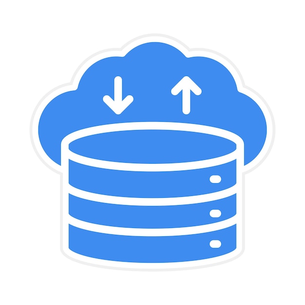 Imagen vectorial del icono de datos Se puede utilizar para la investigación de mercado