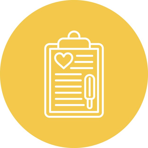 Imagen vectorial del icono de los datos relativos a la salud Puede utilizarse para el RGPD