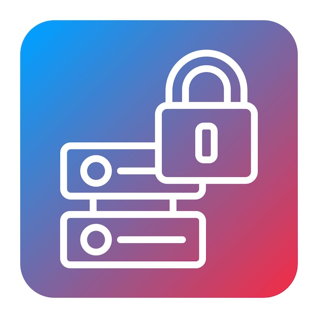 Imagen vectorial de icono de datos segura Puede utilizarse para la seguridad de la información
